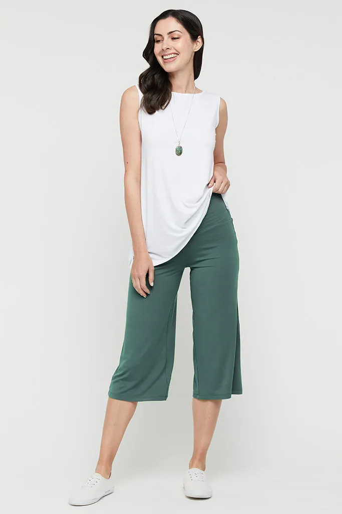 Bamboo Culottes - Silver Pine