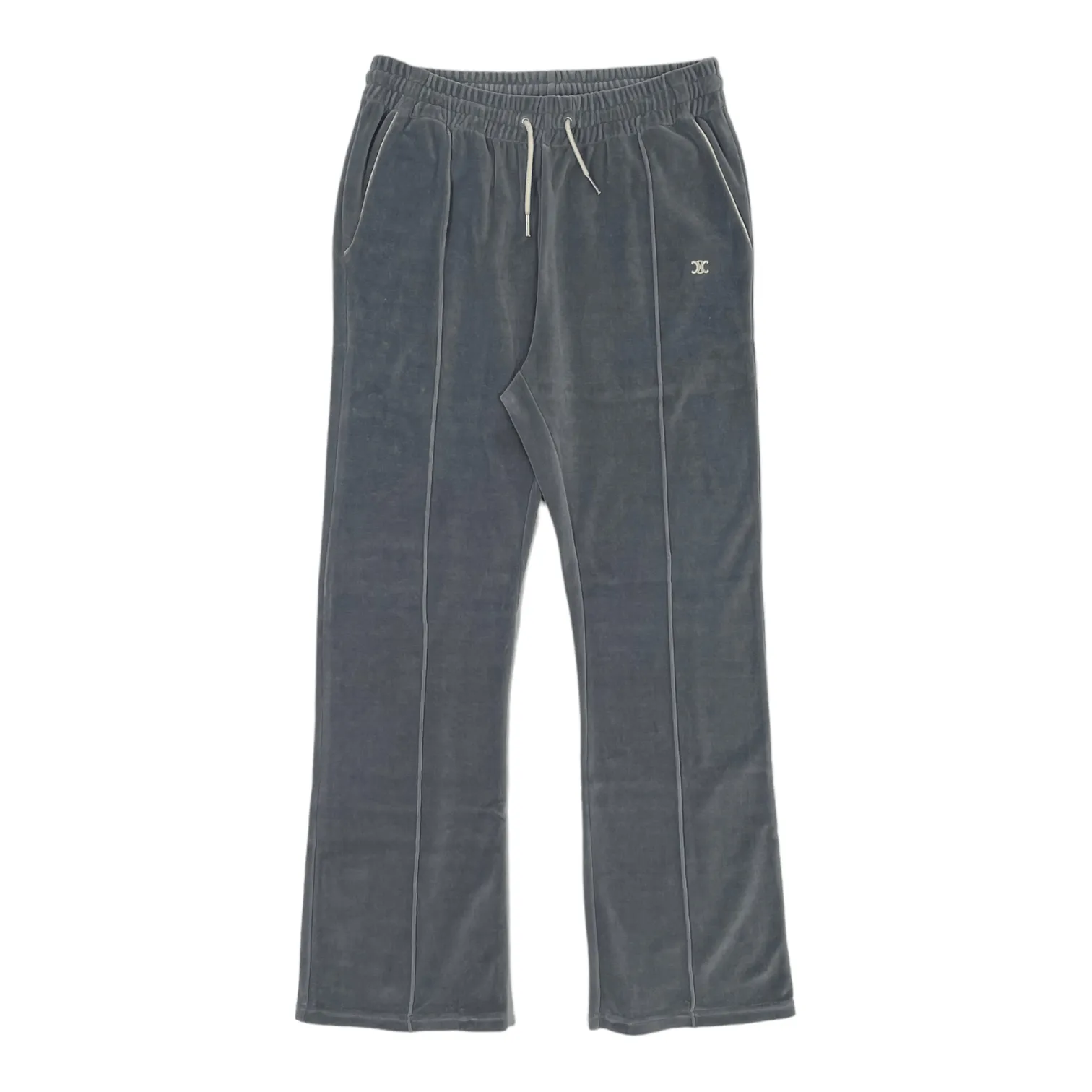 Celine Velvet Triomphe Track Pants Glaise Pre-Owned