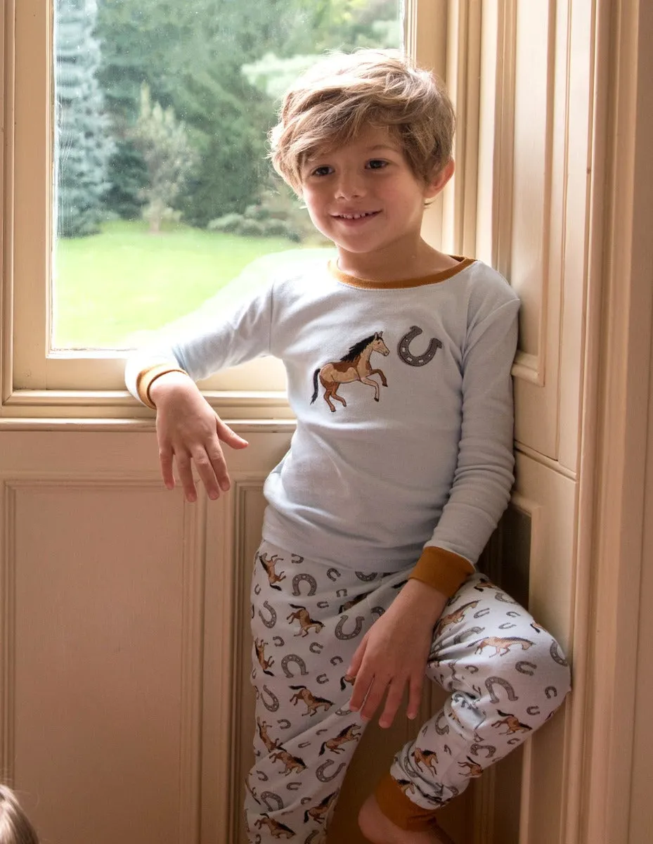 Cotton Horse Print Pajamas