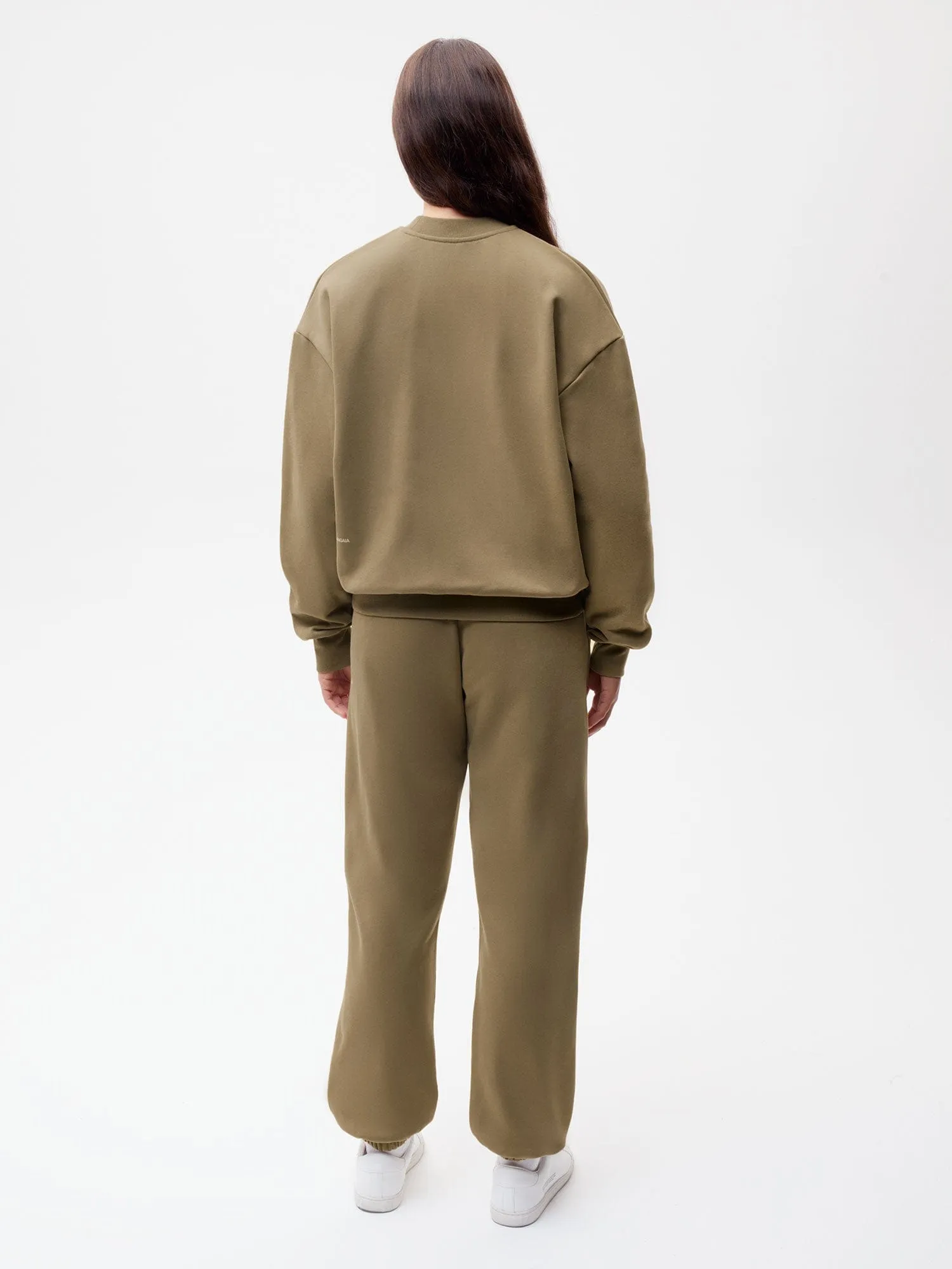 In Conversion Cotton Track Pants—carbon brown