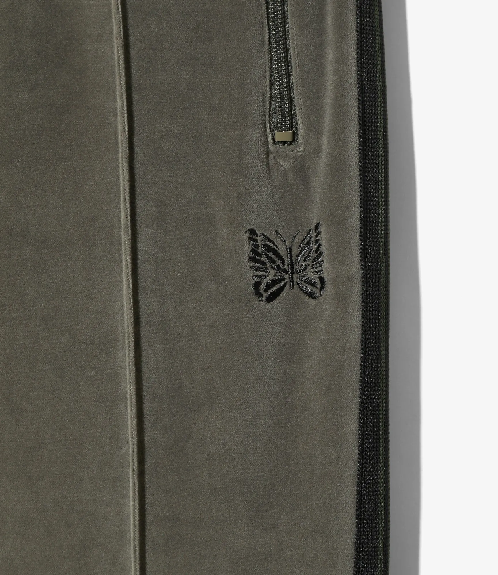 Narrow Track Pant - Olive - C/Pe Velour