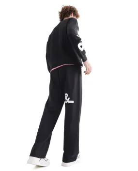 Rare Rabbit Men Ricot-B Black Printed Track Pant