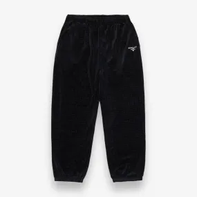 Sinclair Croc Velour Track Pants Black