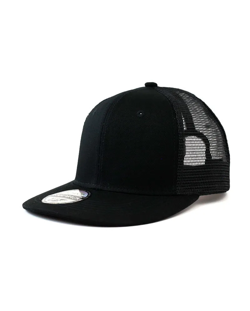 The Hat Depot - Cotton Mesh Back Snapback Trucker Cap