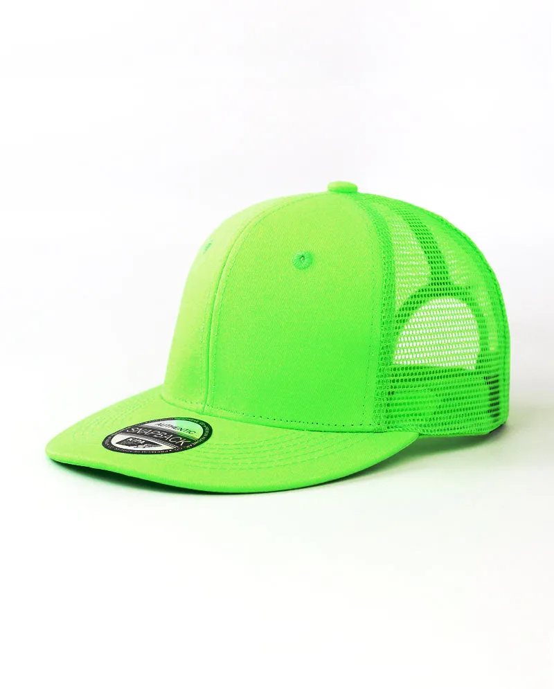 The Hat Depot - Cotton Mesh Back Snapback Trucker Cap