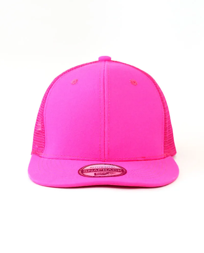 The Hat Depot - Cotton Mesh Back Snapback Trucker Cap