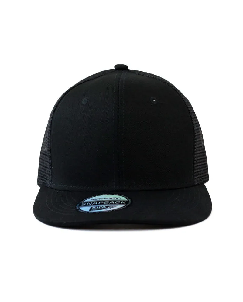 The Hat Depot - Cotton Mesh Back Snapback Trucker Cap