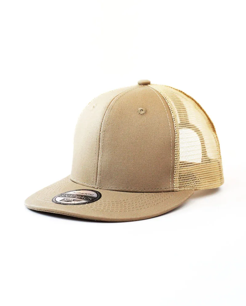 The Hat Depot - Cotton Mesh Back Snapback Trucker Cap