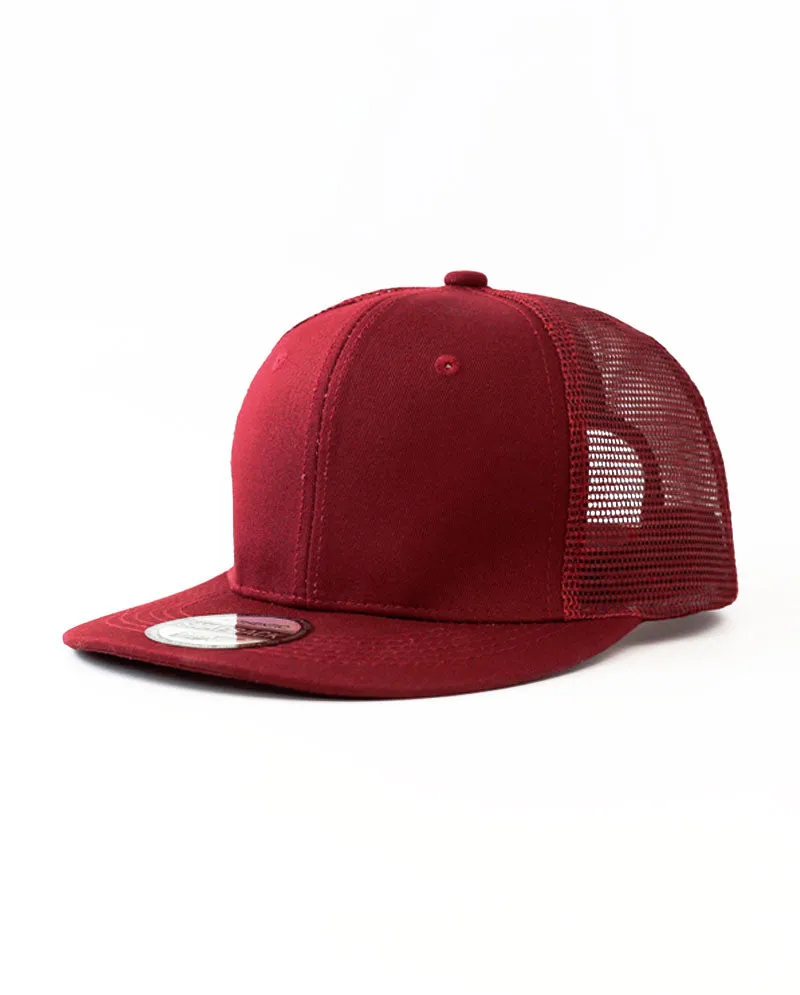 The Hat Depot - Cotton Mesh Back Snapback Trucker Cap