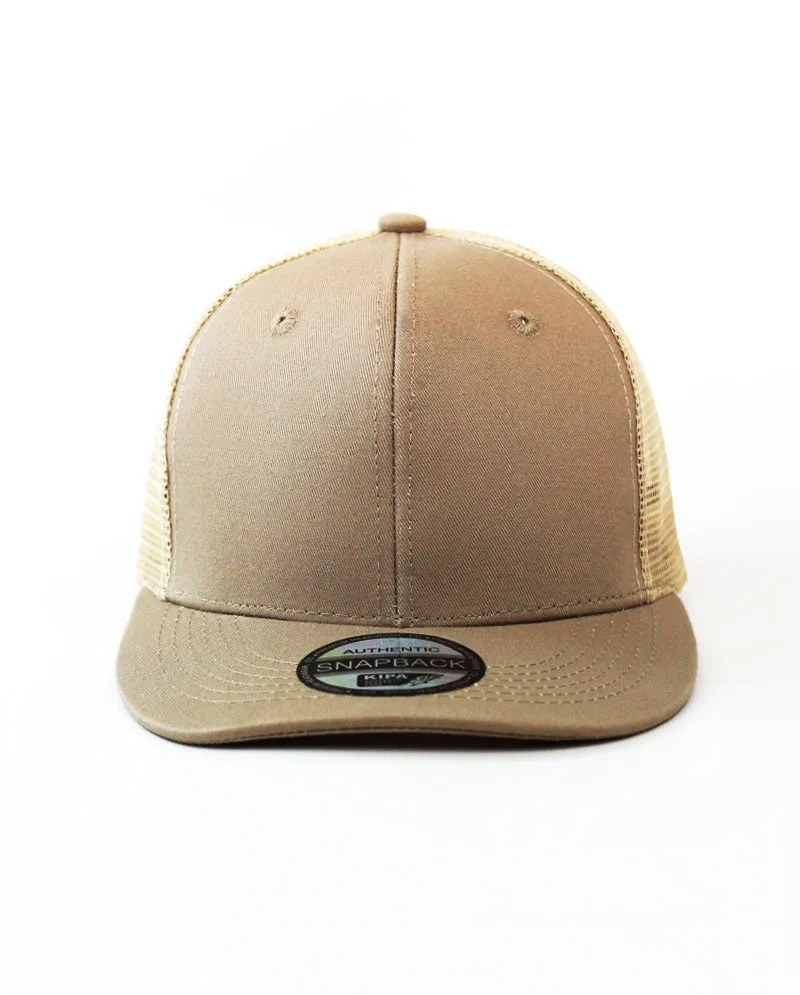 The Hat Depot - Cotton Mesh Back Snapback Trucker Cap