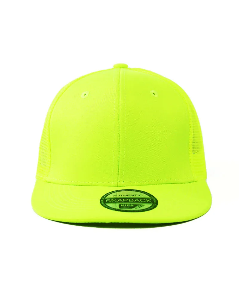The Hat Depot - Cotton Mesh Back Snapback Trucker Cap