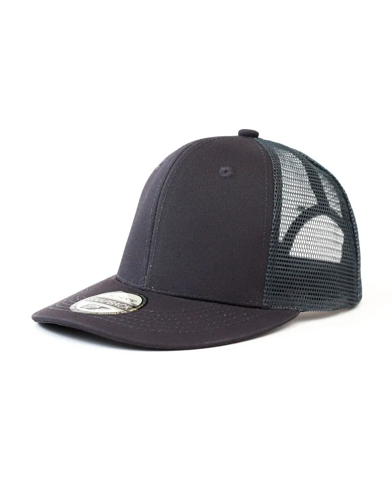 The Hat Depot - Cotton Mesh Back Snapback Trucker Cap