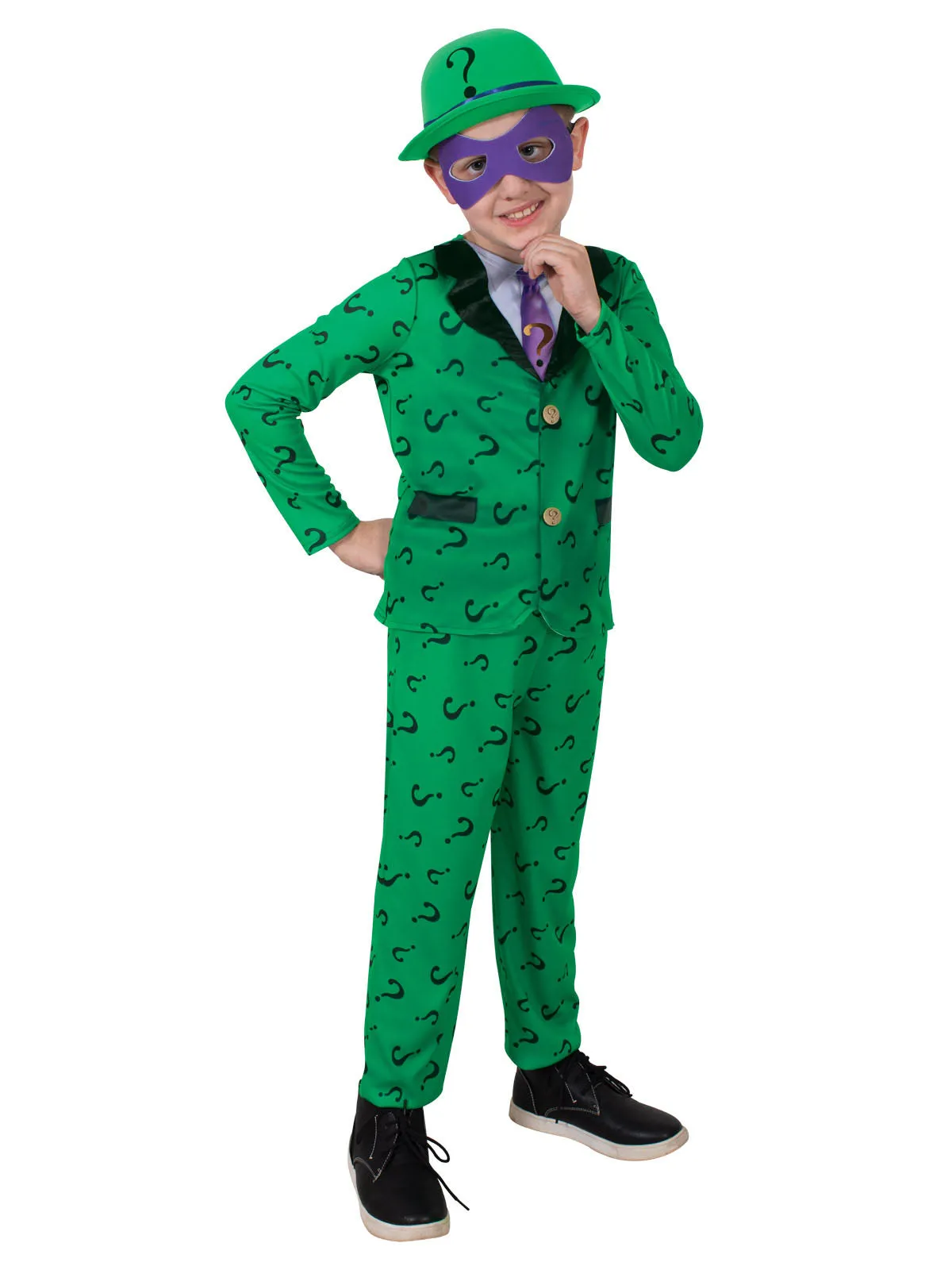The Riddler Deluxe Costume for Kids - Warner Bros DC Comics