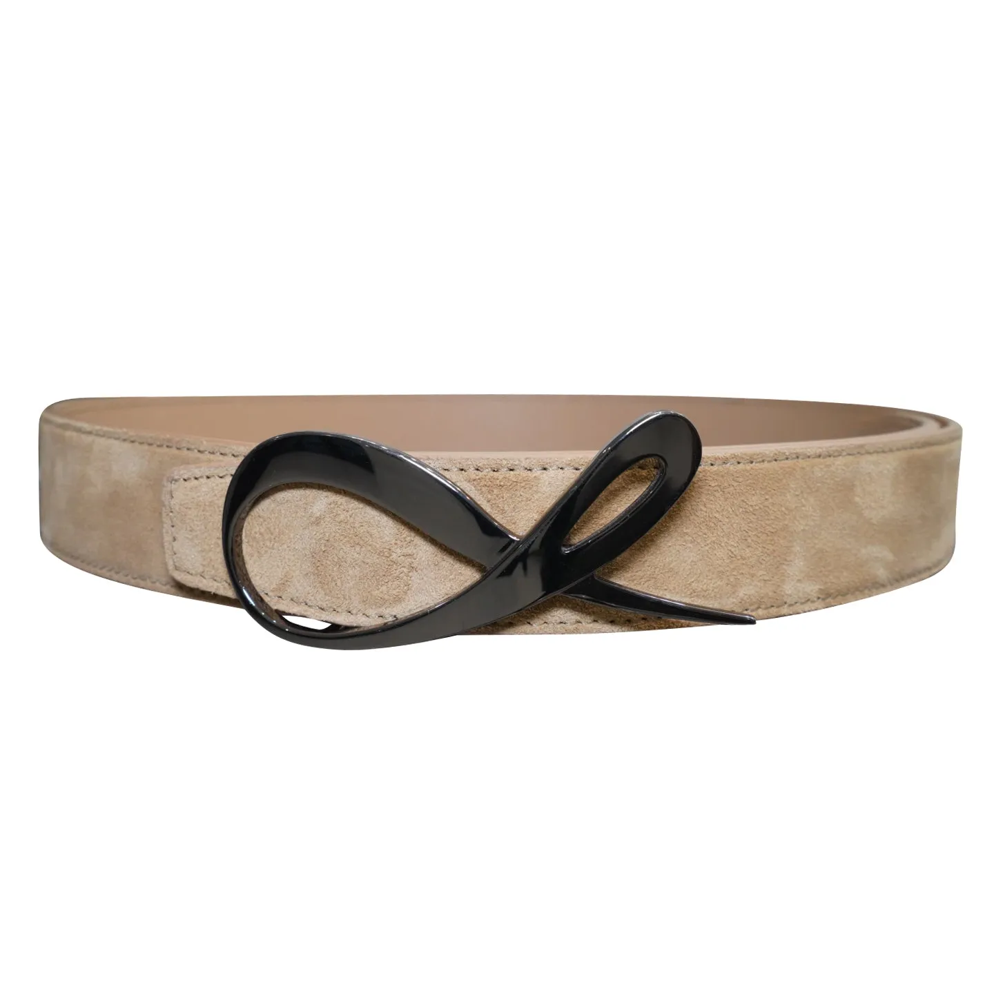 Tuscan Suede Pebbled Black Reversible Belt