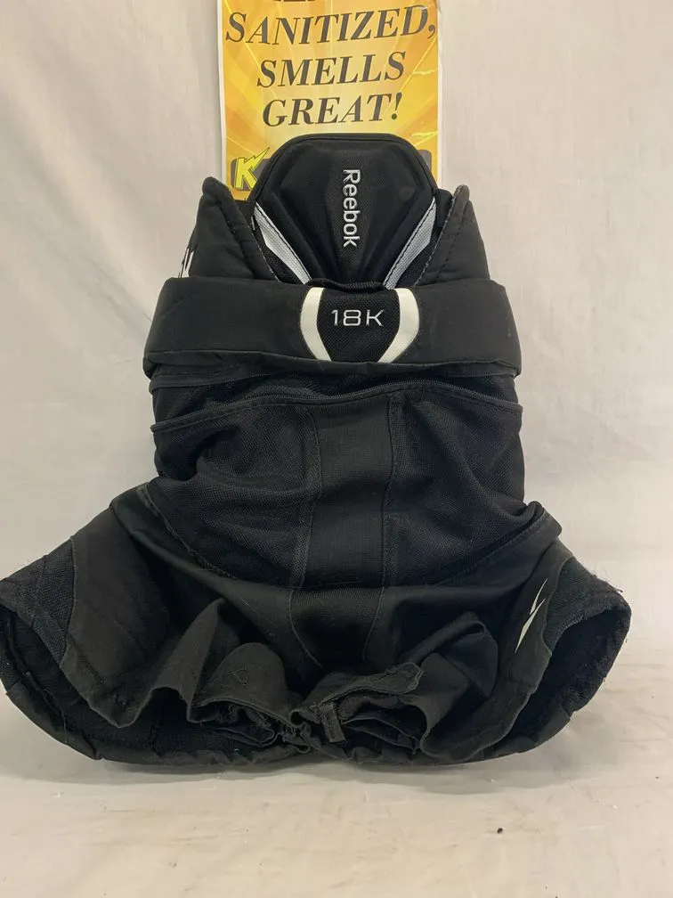 Used Reebok 18K Size Jr L Black Hockey Pants