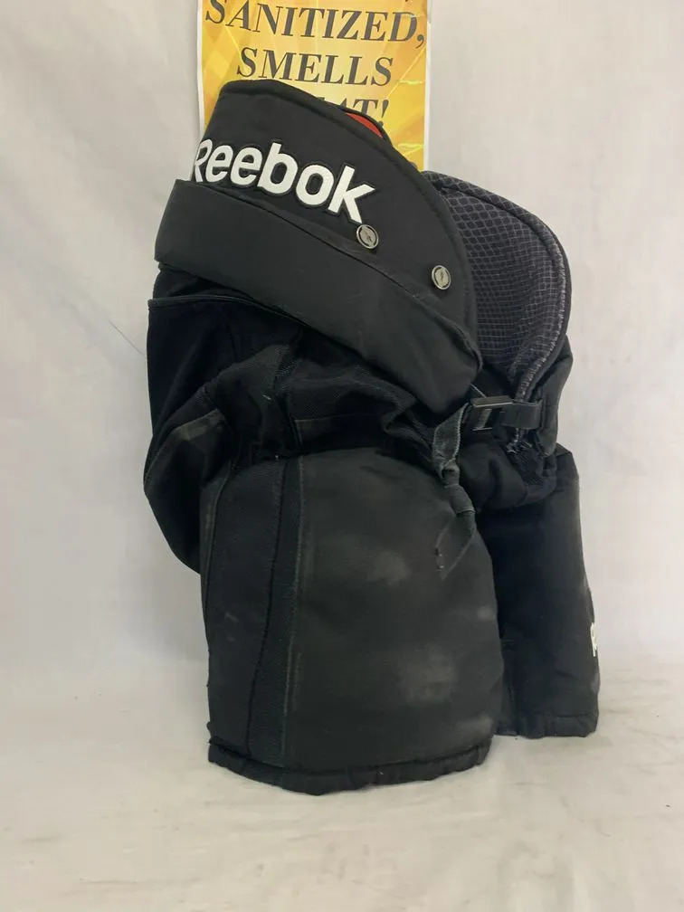 Used Reebok 18K Size Jr L Black Hockey Pants