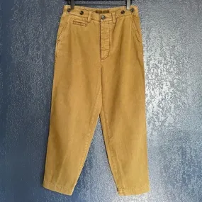 Zara Green Tapered Cotton Pants